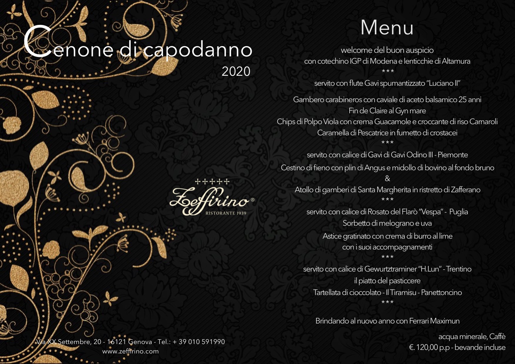 Menu di Cenone di Capodanno